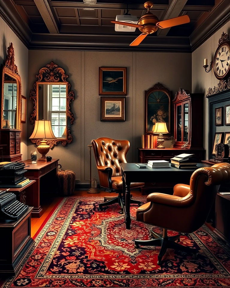 vintage style office - 25 Office Interior Design Ideas