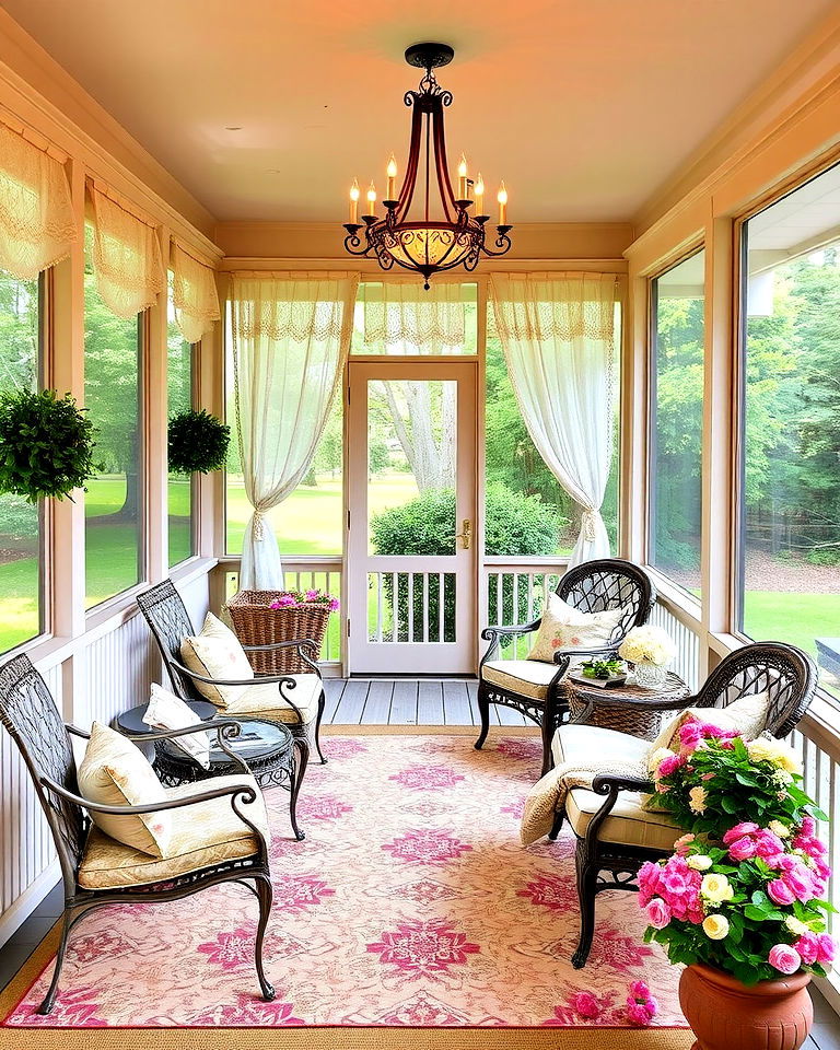 vintage themed screened in porch - 20 Screened-in Front Porch Ideas
