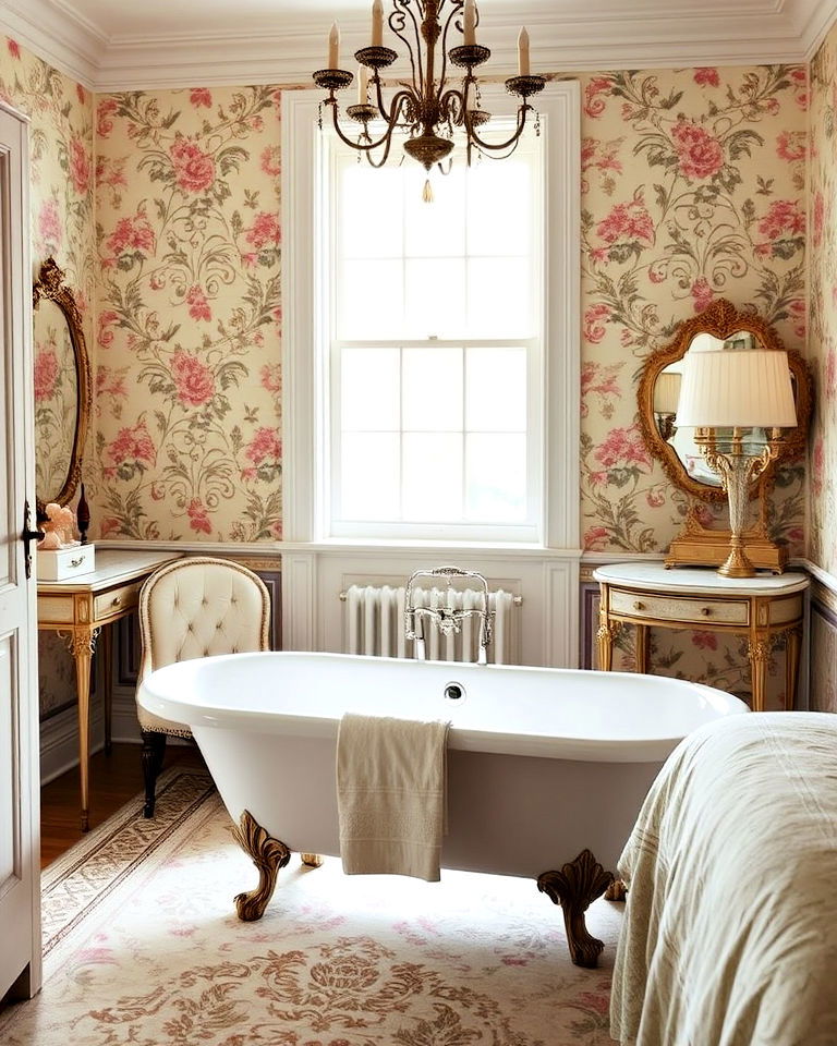 vintage touch with clawfoot tubs - 15 Bathtub in Bedroom Ideas
