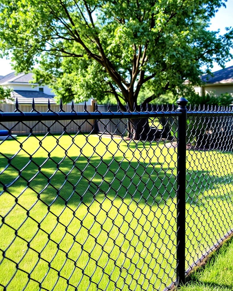 vinyl coated chain link fence - 40 Types of Fences