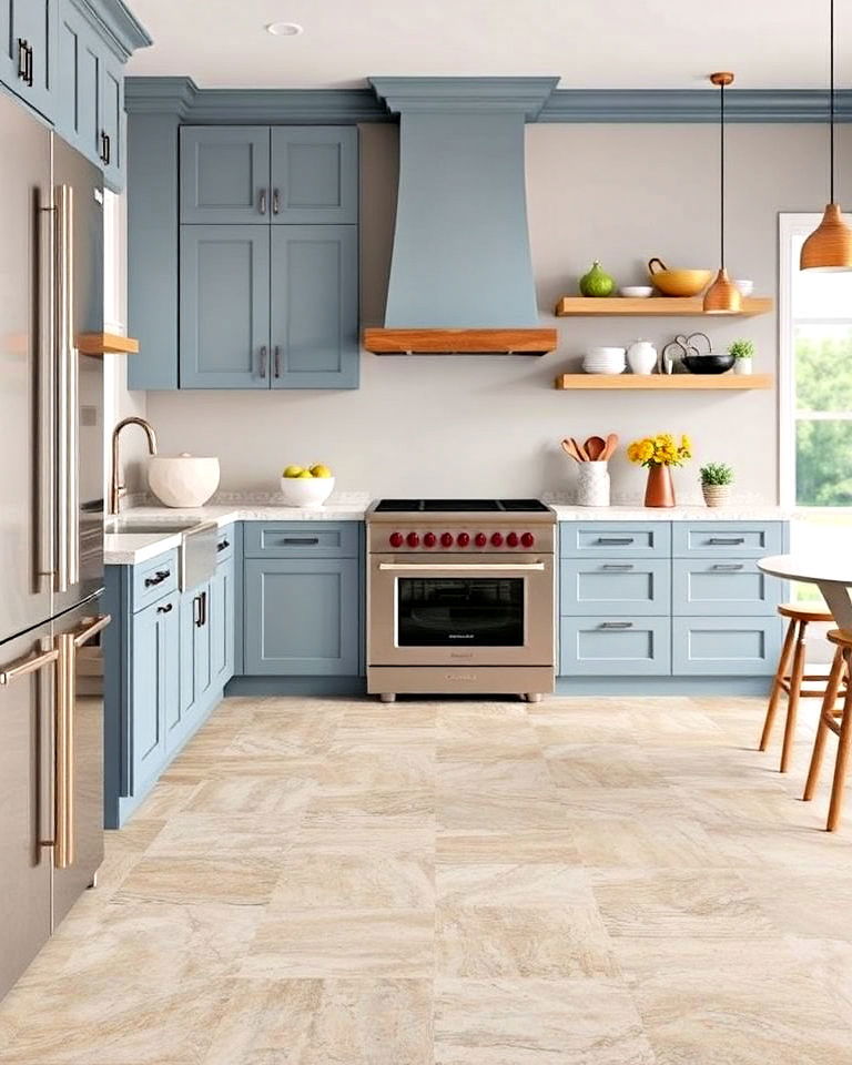 vinyl sheet flooring for kitchen - 25 Vinyl Kitchen Flooring Ideas