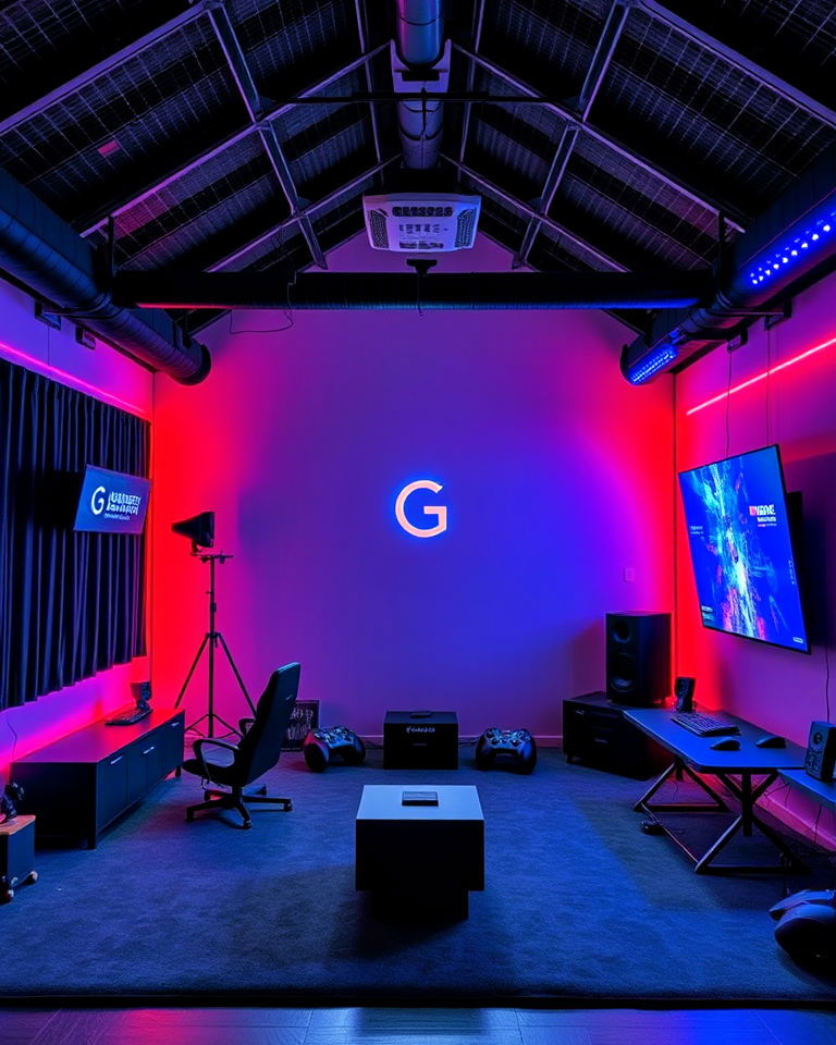 vr experience zone loft game room - 20 Loft Game Room Ideas