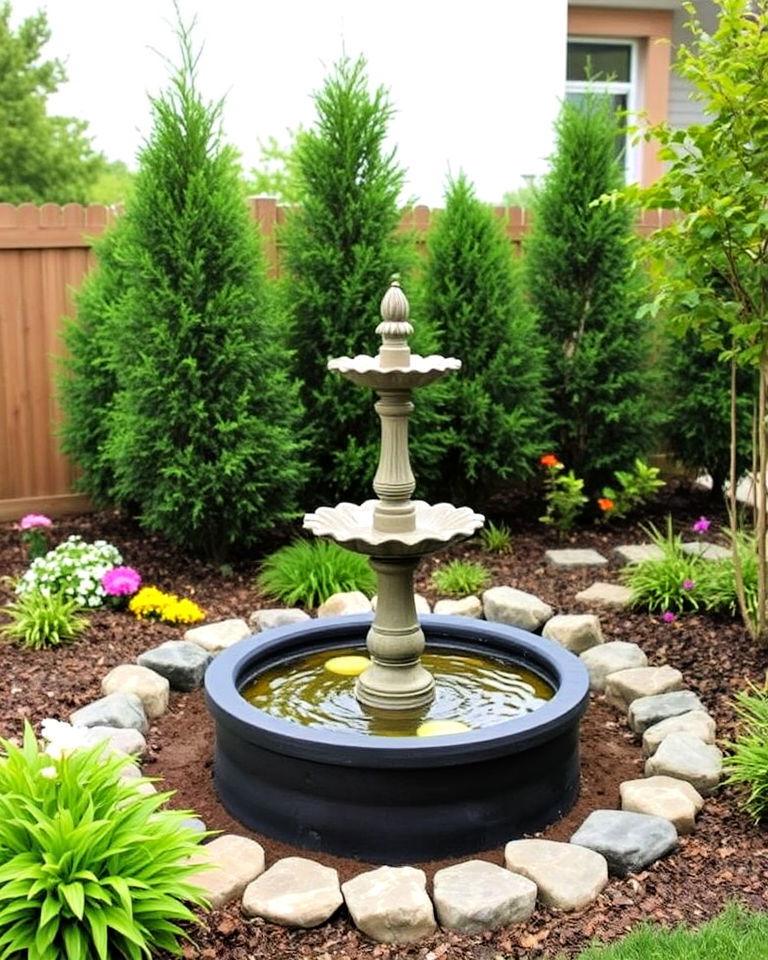 water feature septic tank landscaping - 20 Septic Tank Landscaping Ideas