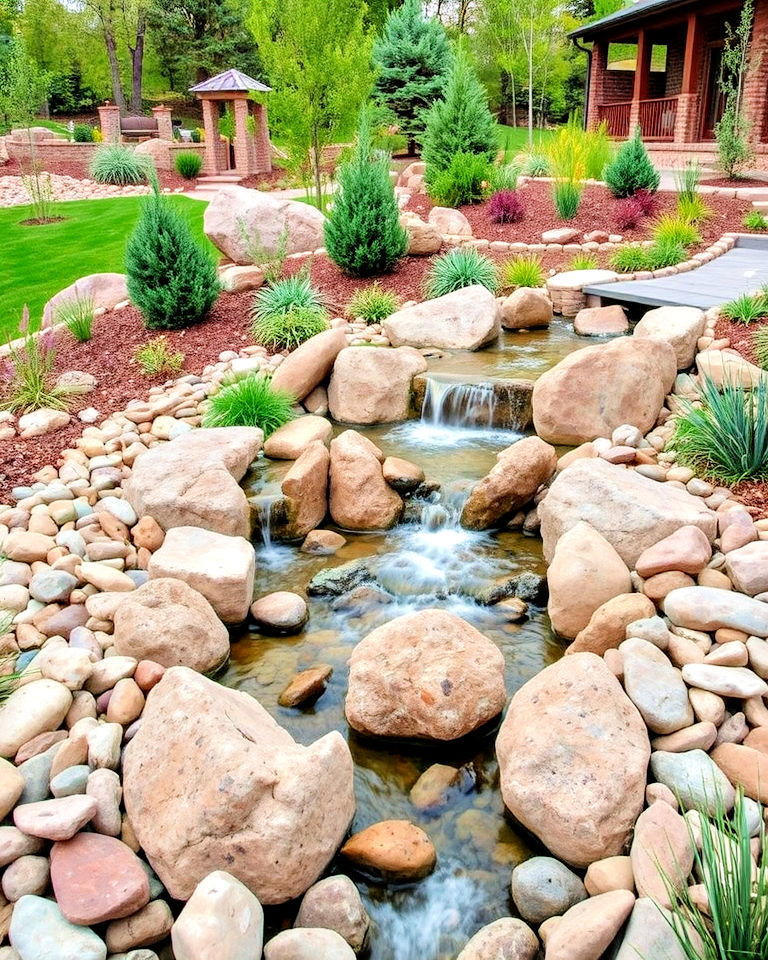 water features with boulder accents - 25 Colorado Landscaping Ideas
