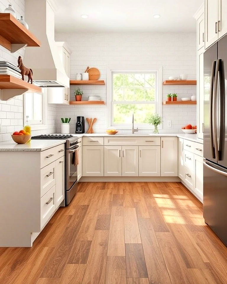 waterproof vinyl planks flooring for kitchen - 25 Vinyl Kitchen Flooring Ideas