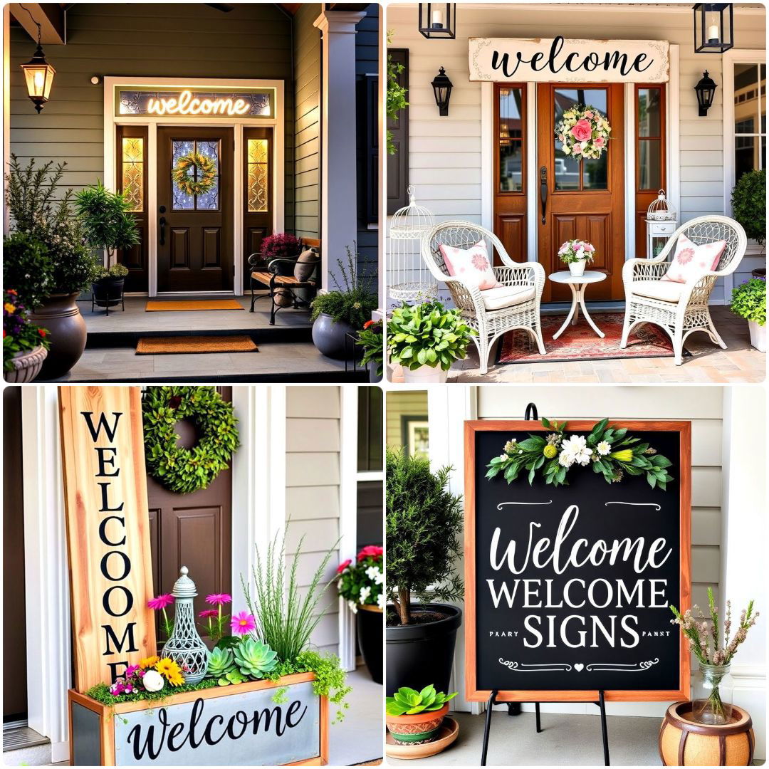 welcome sign ideas for front porch