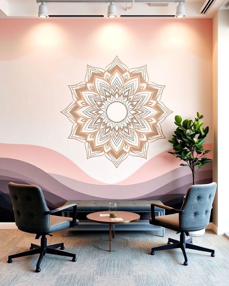 wellness and mindfulness murals for office wall - 30 Office Wall Murals