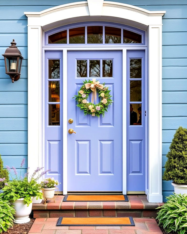 whimsical and unique periwinkle blue front door - 30 Blue Front Door Colors