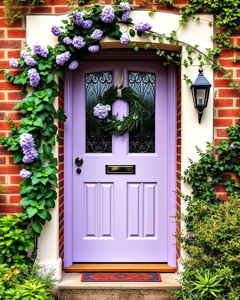 whimsical garden front door - 15 Lavender Front Door Ideas