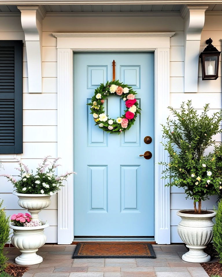 whimsical touch powder blue front door - 30 Blue Front Door Colors