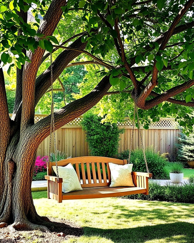 whimsical tree swing for adults - 20 Whimsical Garden Ideas