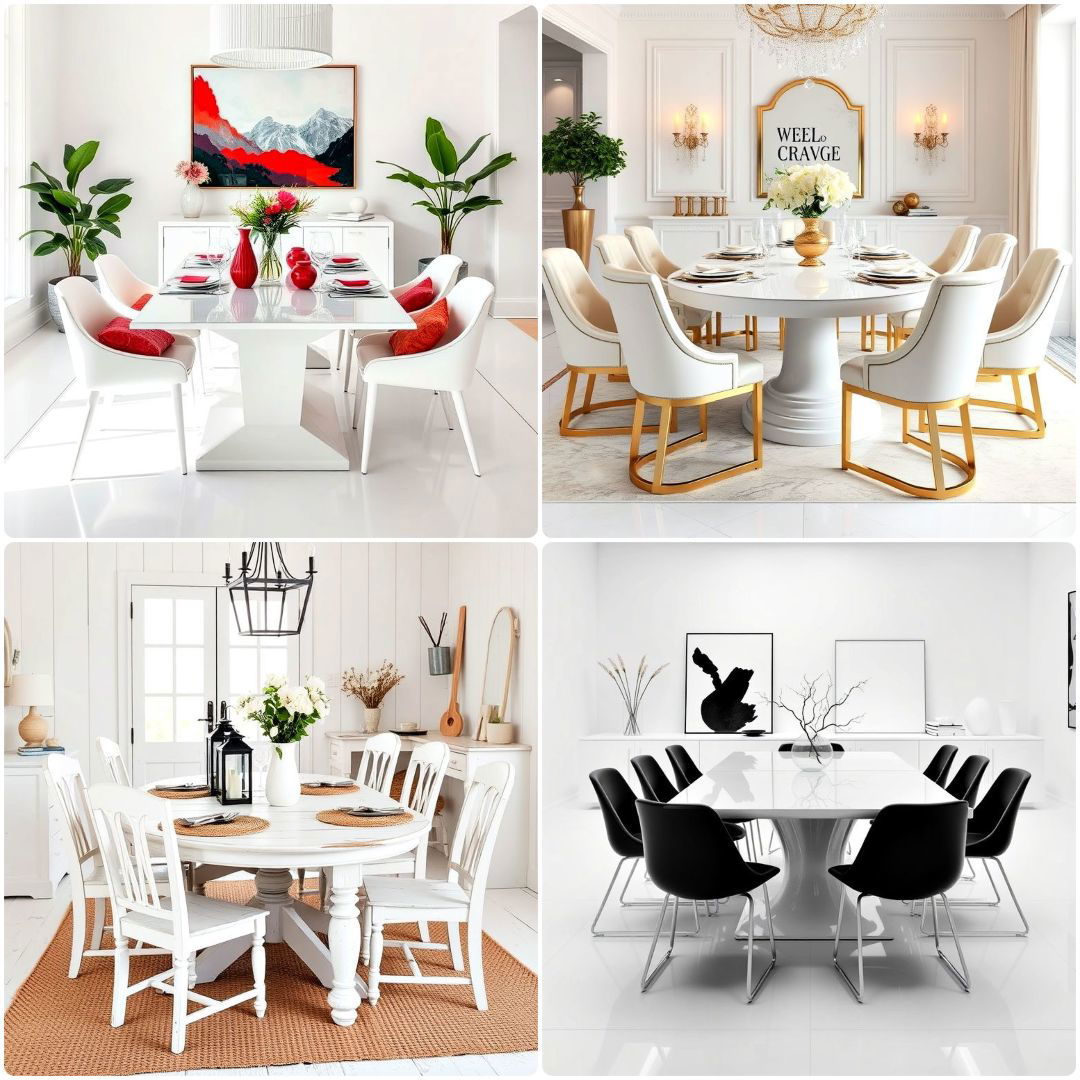 white dining room ideas