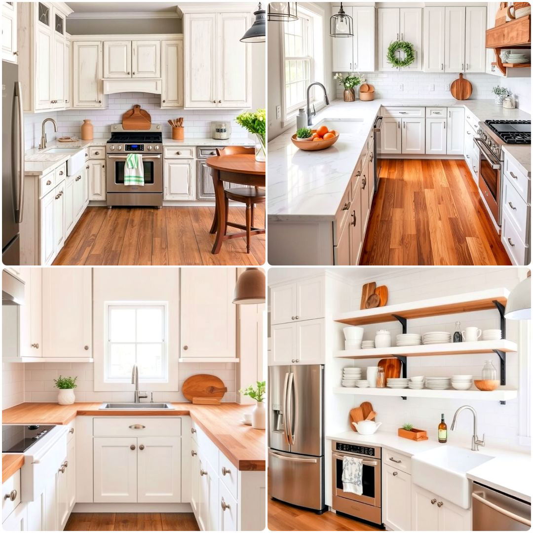 white farmhouse kitchen ideas