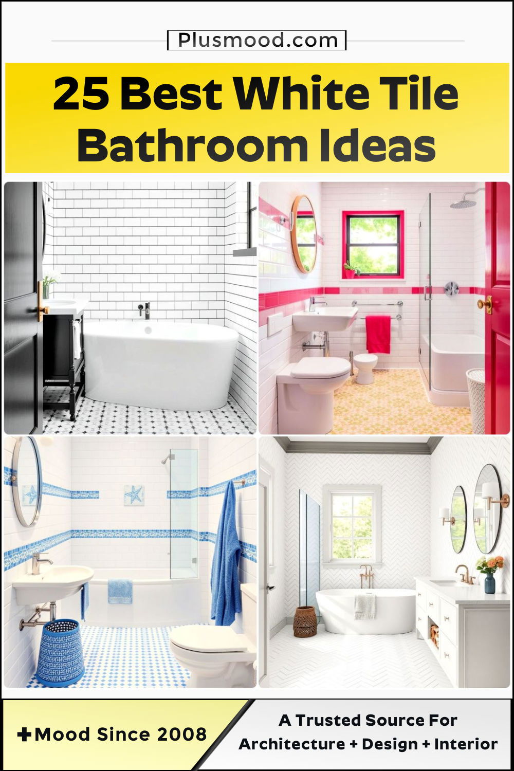 white tile bathroom ideas to copy