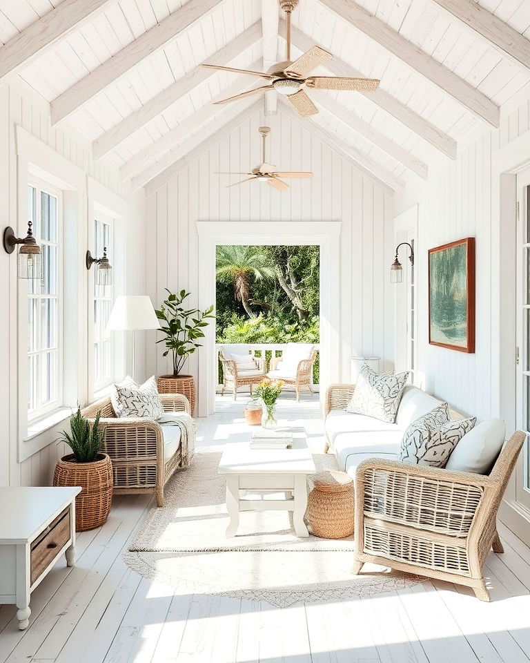 whitewashed finishes beach house interior - 30 Beach House Interior Design Ideas