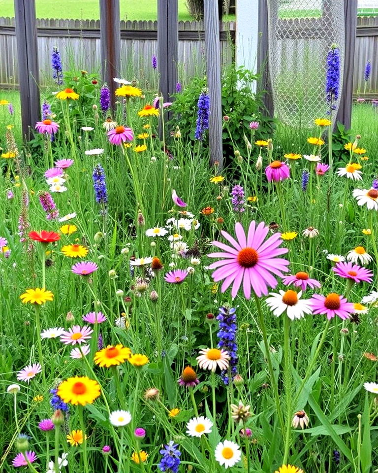 wildflower meadow corner garden - 15 Farmhouse Garden Ideas