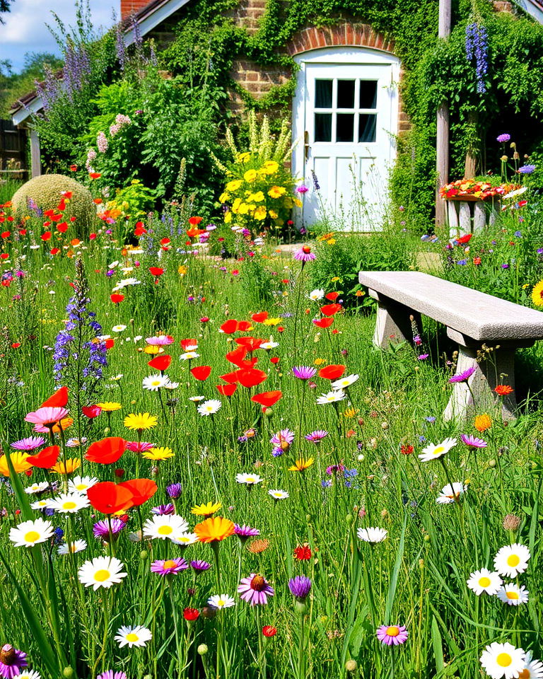 wildflower meadow corners cottagecore garden - 15 Cottagecore Garden Ideas