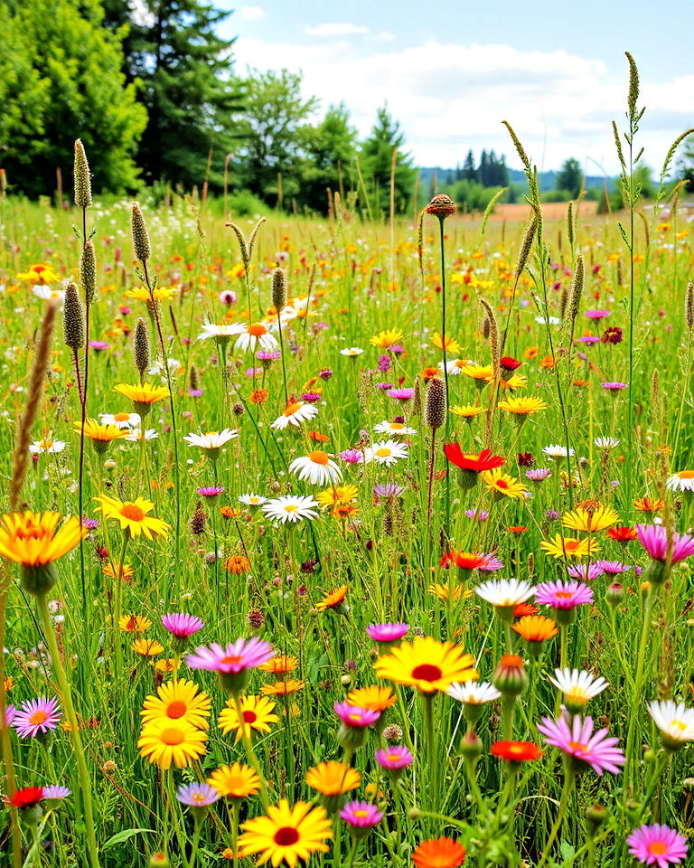 wildflower meadow natural landscaping - 15 Natural Landscaping Ideas