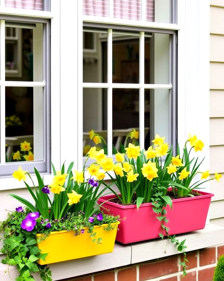 window box plantings - 15 Daffodil Garden Ideas