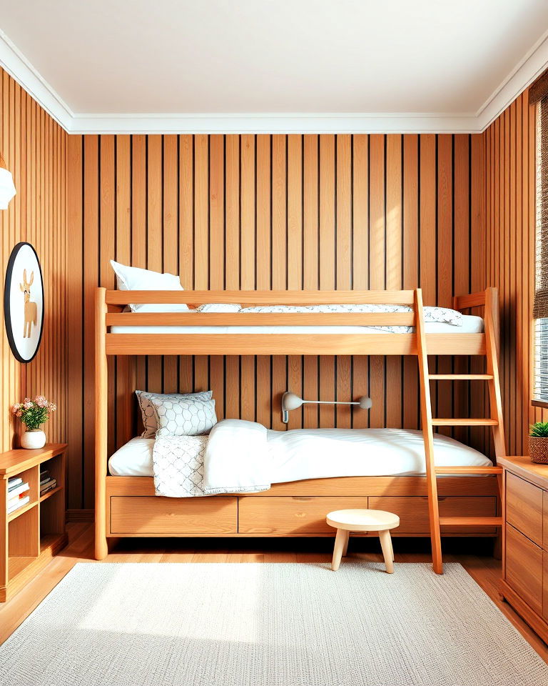 wooden slat wall for a childs room - 25 Kids Room Accent Wall
