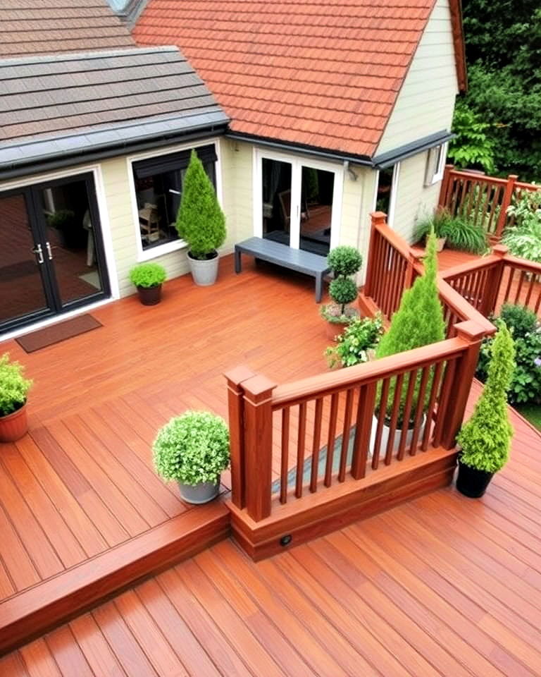 wraparound garden decking - 30 Garden Decking Ideas