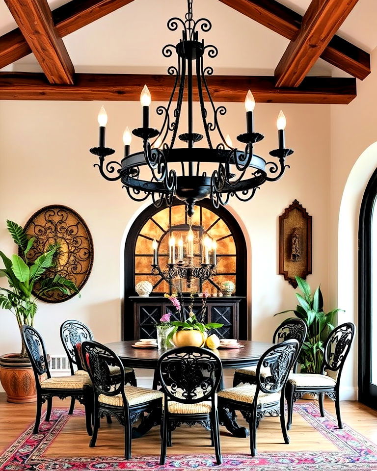 wrought iron accents mexican decor - 25 Mexican Decor Ideas