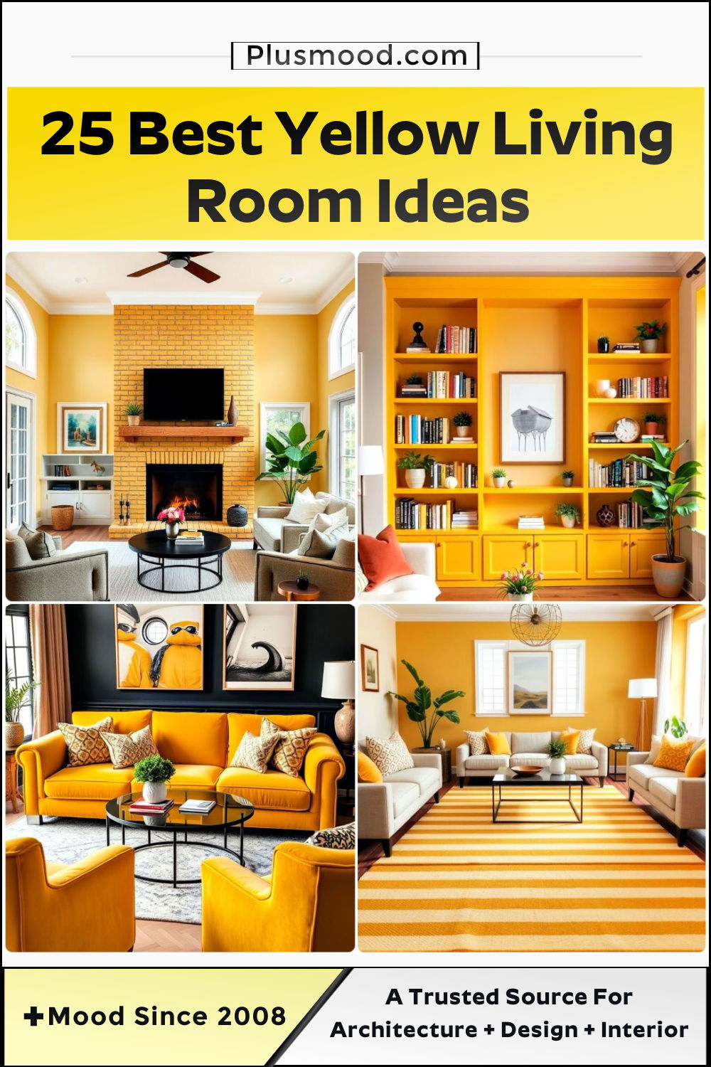 yellow living room ideas