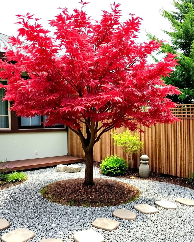 zen inspired entryway maple tree landscaping - 20 Front Yard Japanese Maple Tree Landscaping Ideas