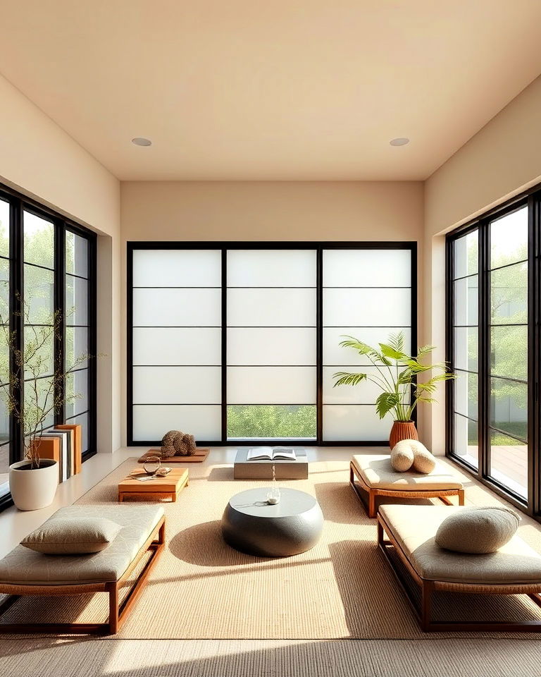 zen inspired reading room - 25 Reading Room Ideas