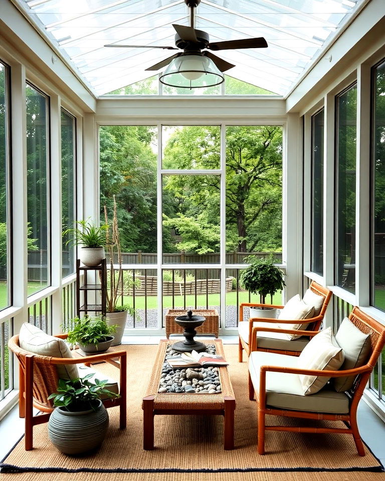 zen inspired screened in porch - 20 Screened-in Front Porch Ideas
