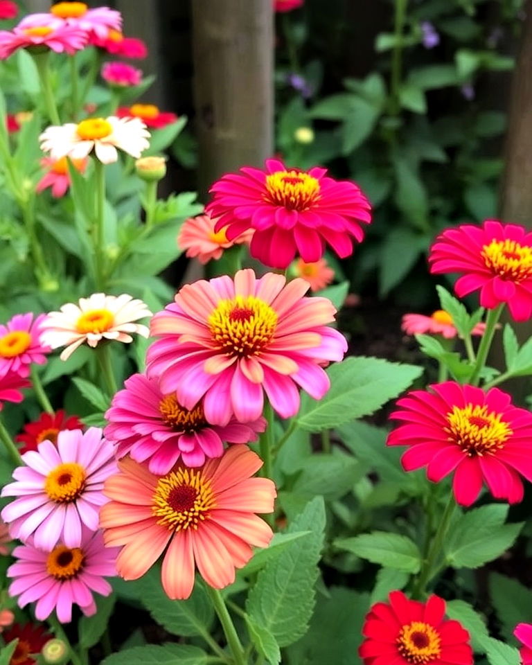 zinnias as companion plants for garden - 20 Zinnia Garden Ideas