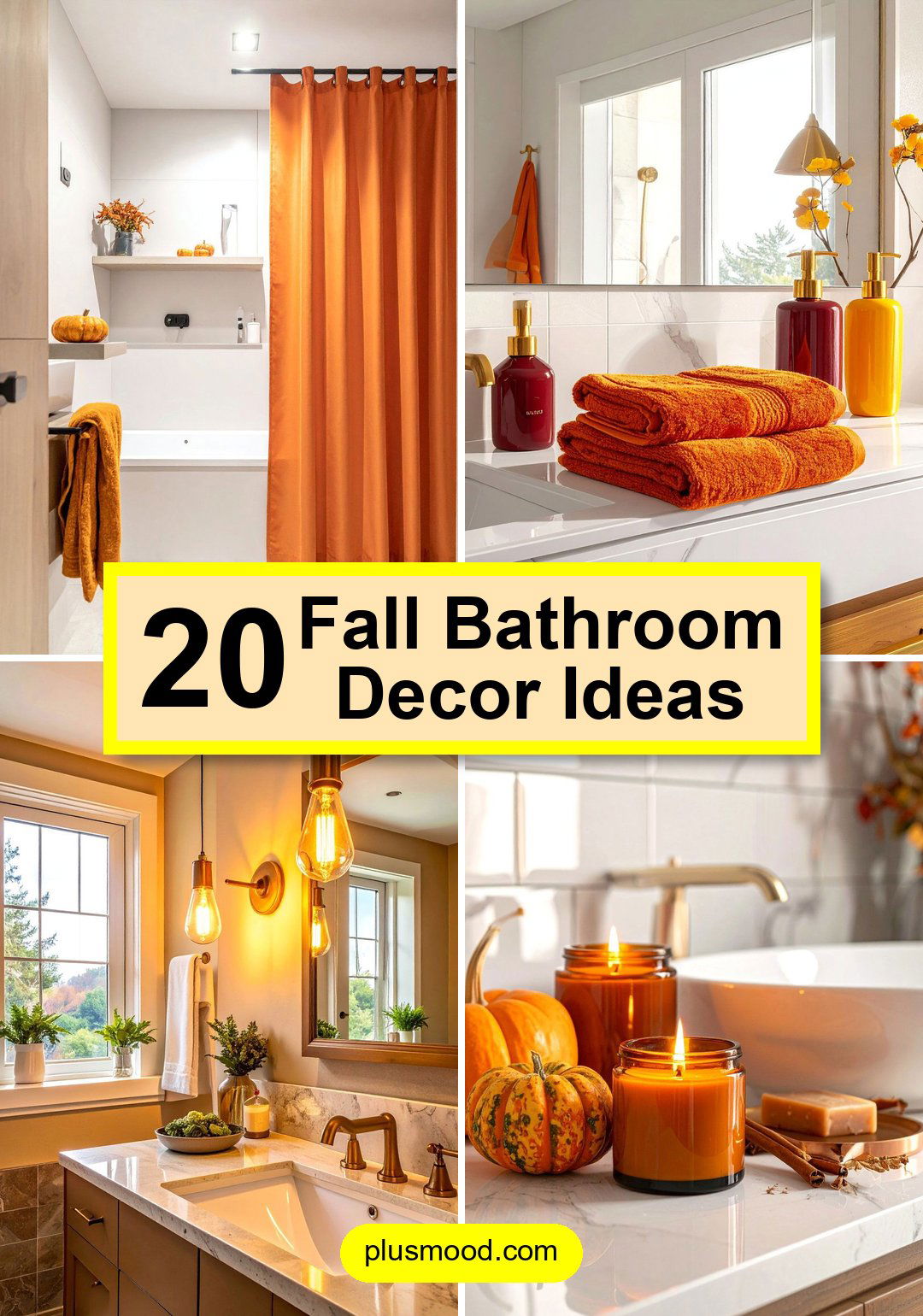 20 Fall Bathroom Decor Ideas