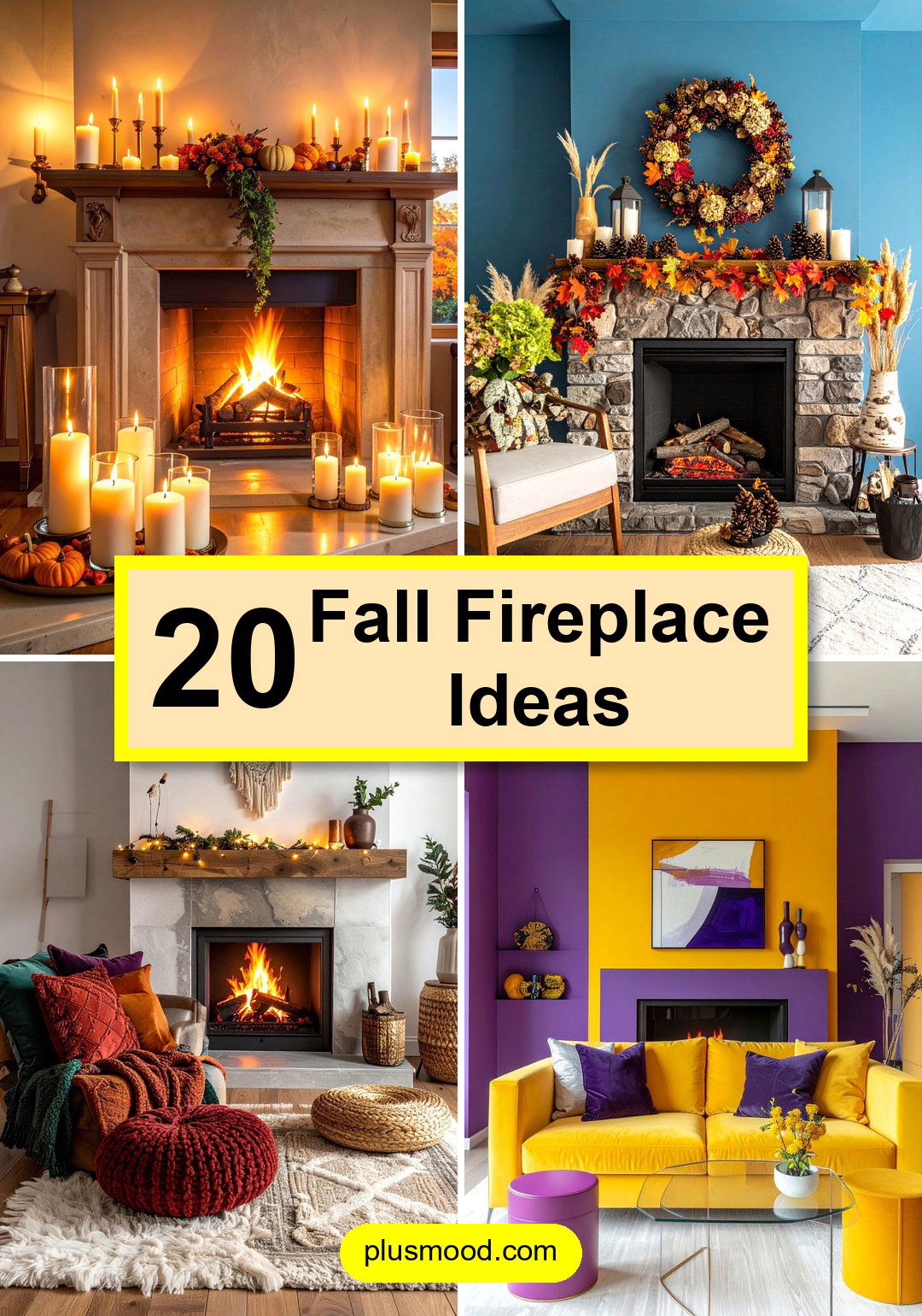 20 Fall Fireplace Ideas