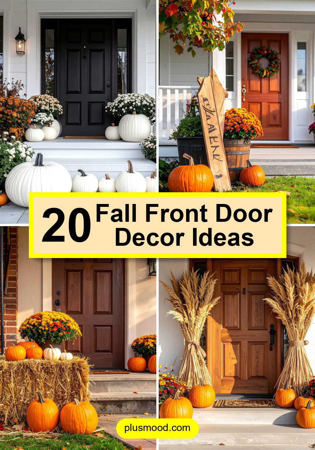 20 Fall Front Door Decor Ideas