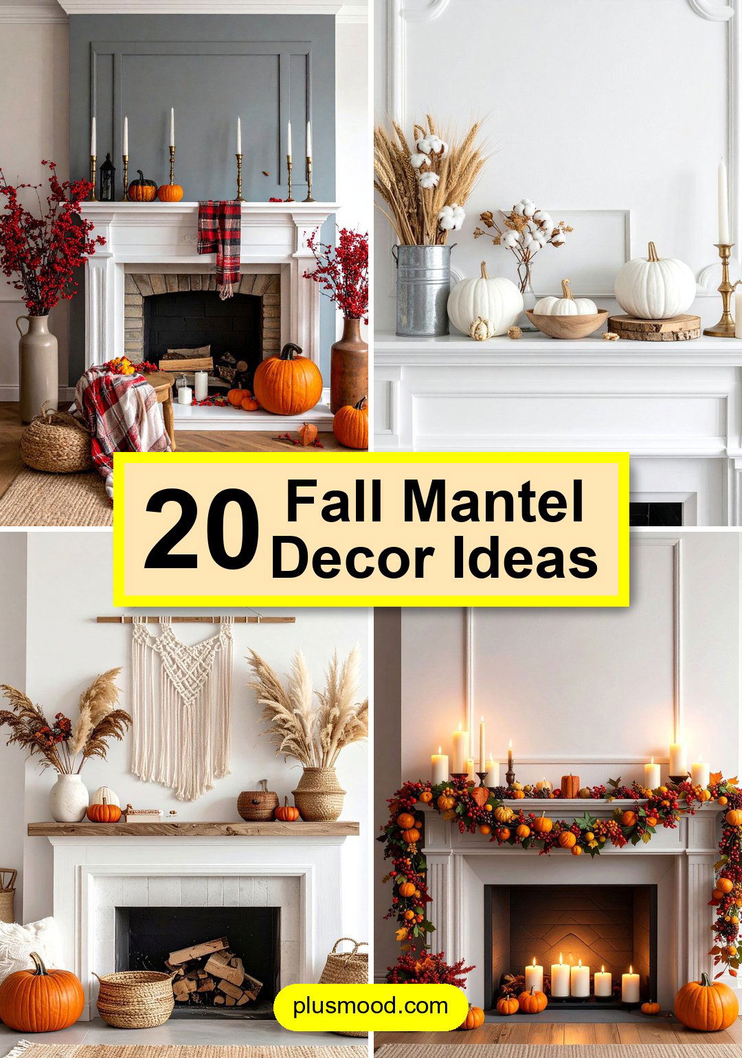20 Fall Mantel Decor Ideas