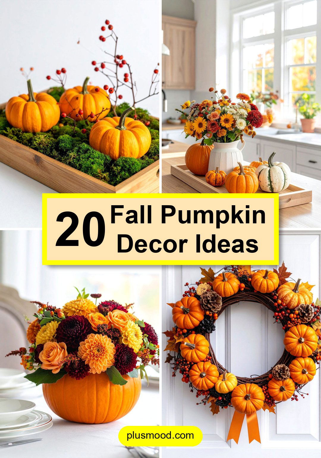 20 Fall Pumpkin Decor Ideas