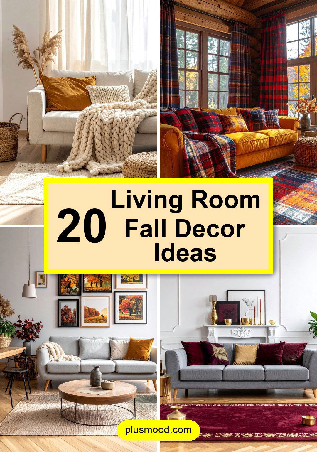 20 Living Room Fall Decor Ideas
