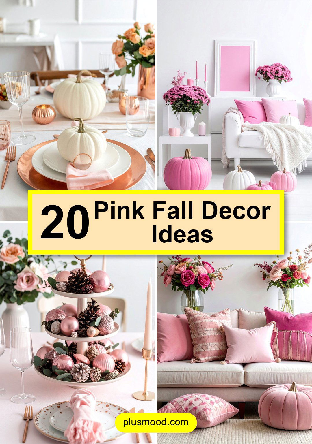 20 Pink Fall Decor Ideas