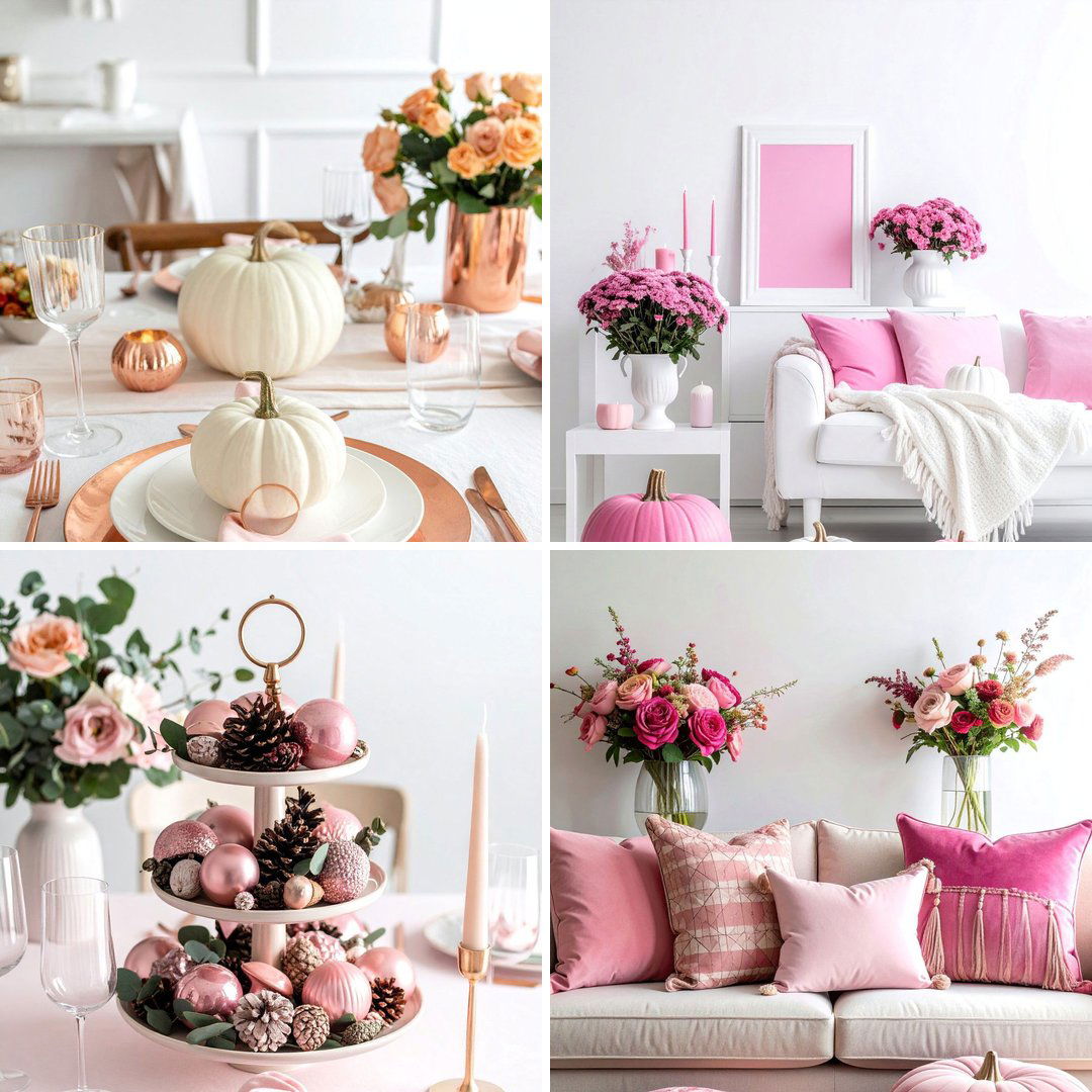 20 Pink Fall Decor Ideas To Add Soft, Feminine Warmth