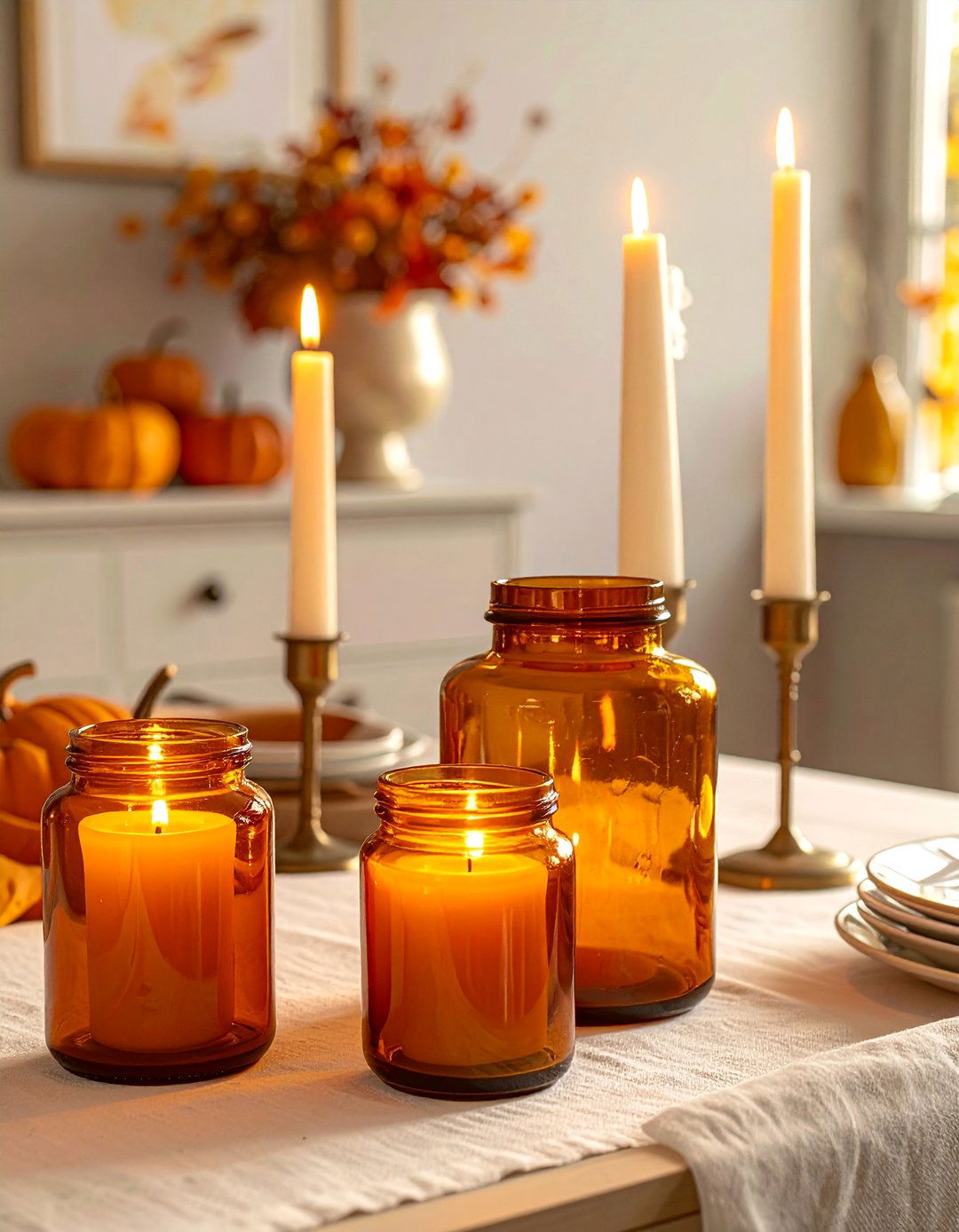 Ambient Candlelight - 20 fall decor trends 2025