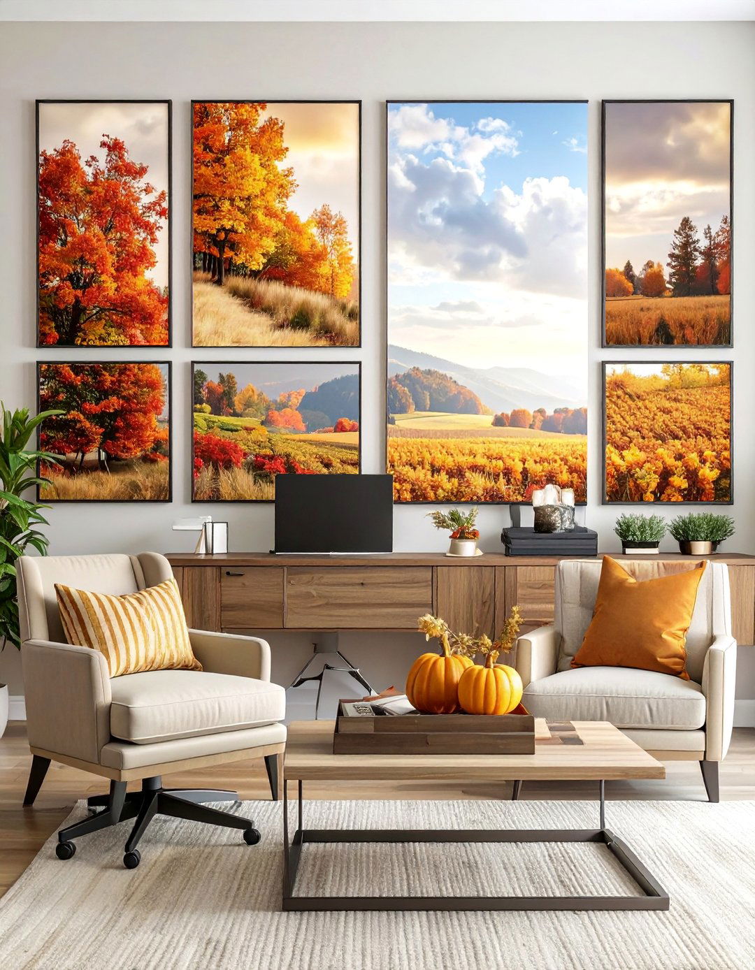 Autumn Wall Art Office - 20 fall office decor ideas