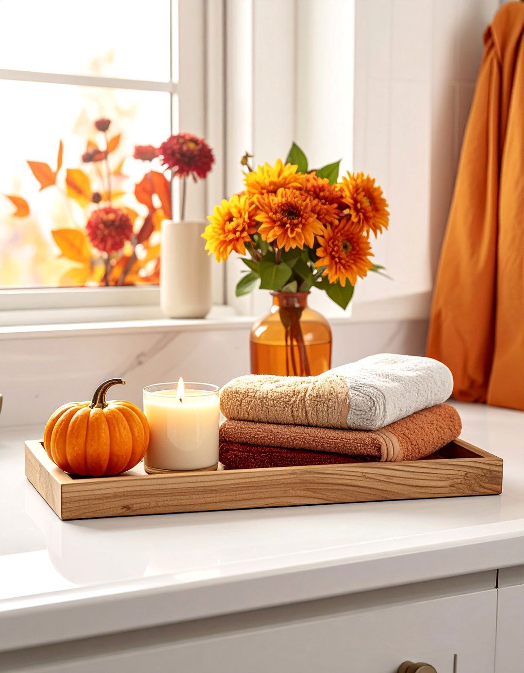 Bathroom Vanity Styling - 20 fall bathroom decor ideas