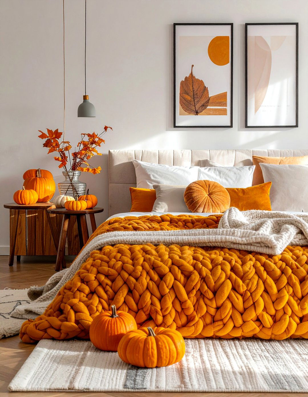 Bedroom Cozy Layers - 20 fall decor ideas