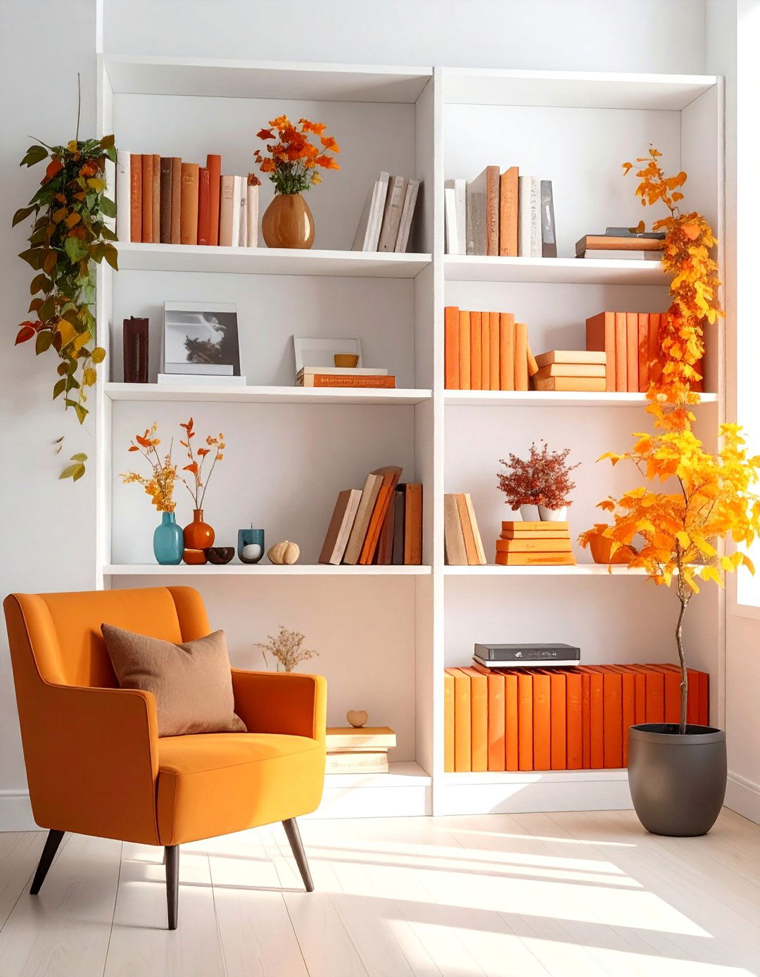 Bookshelf Styling Office - 20 fall office decor ideas