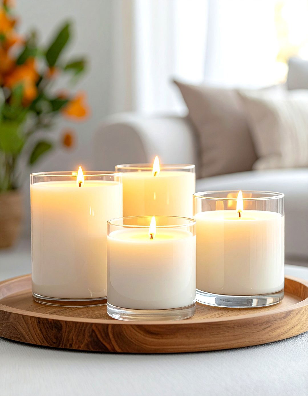 Candlelight Ambiance - 20 minimalist fall decor ideas