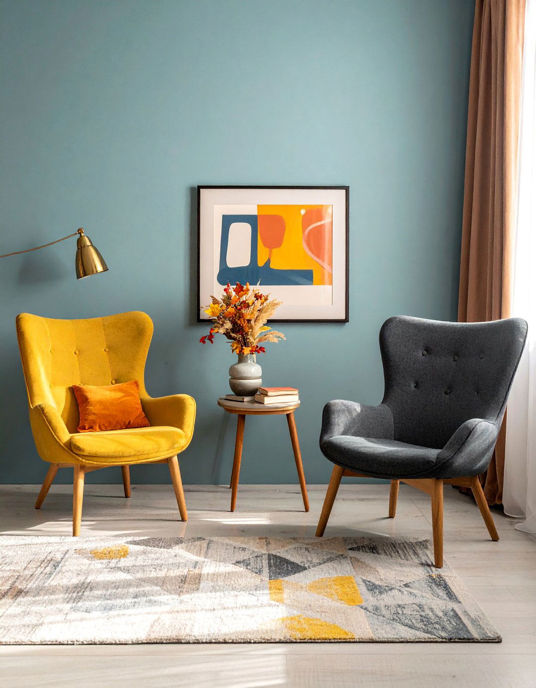 Clean Lined Furniture Arrangements - 20 minimalist fall decor ideas