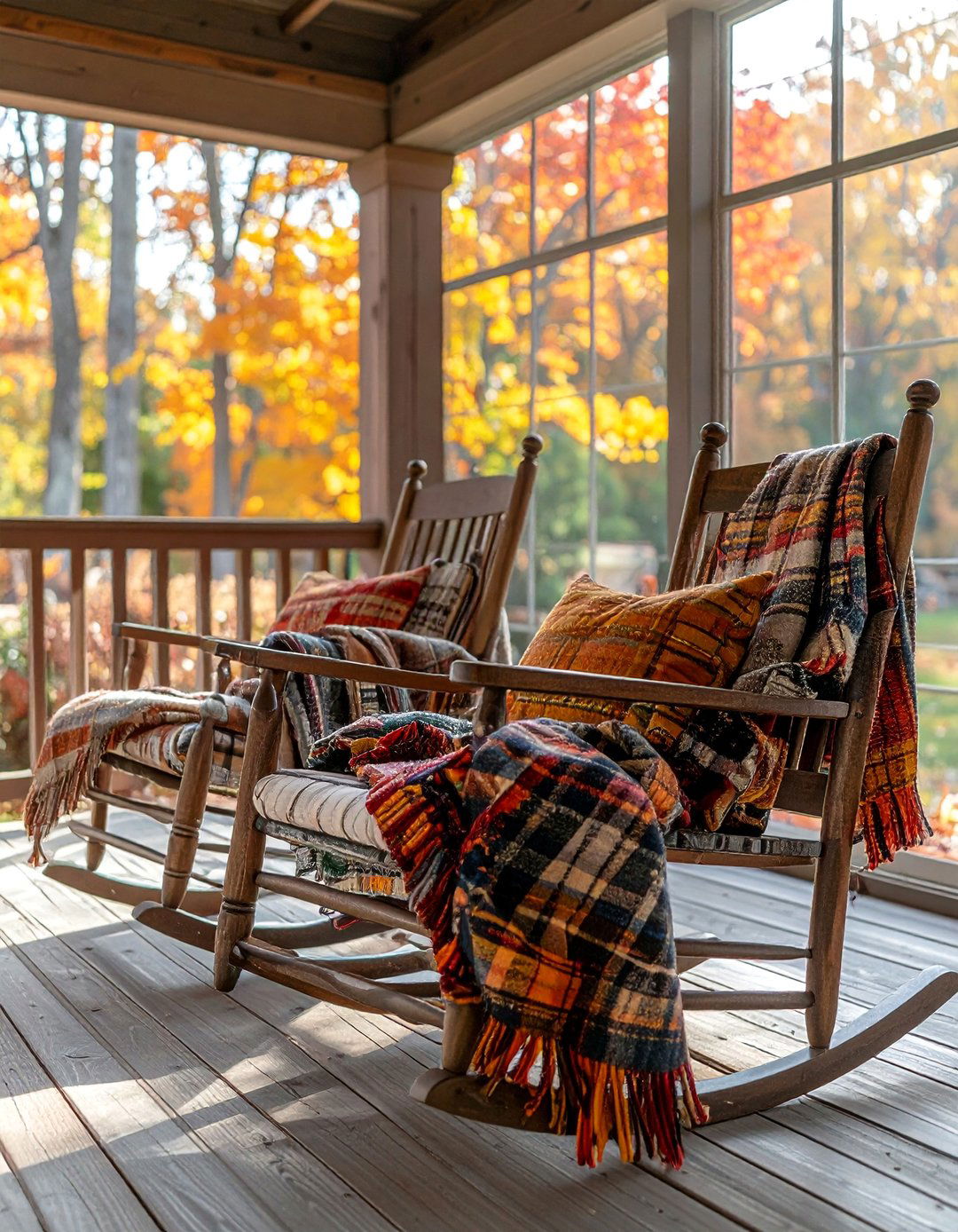 Comfortable Seating Areas - 20 fall porch decor ideas