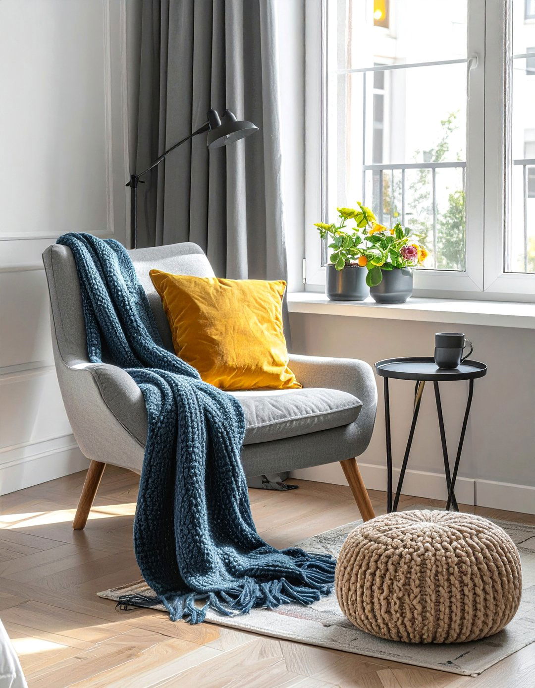 Cozy Reading Nook with Floor Cushions - 20 fall bedroom decor ideas