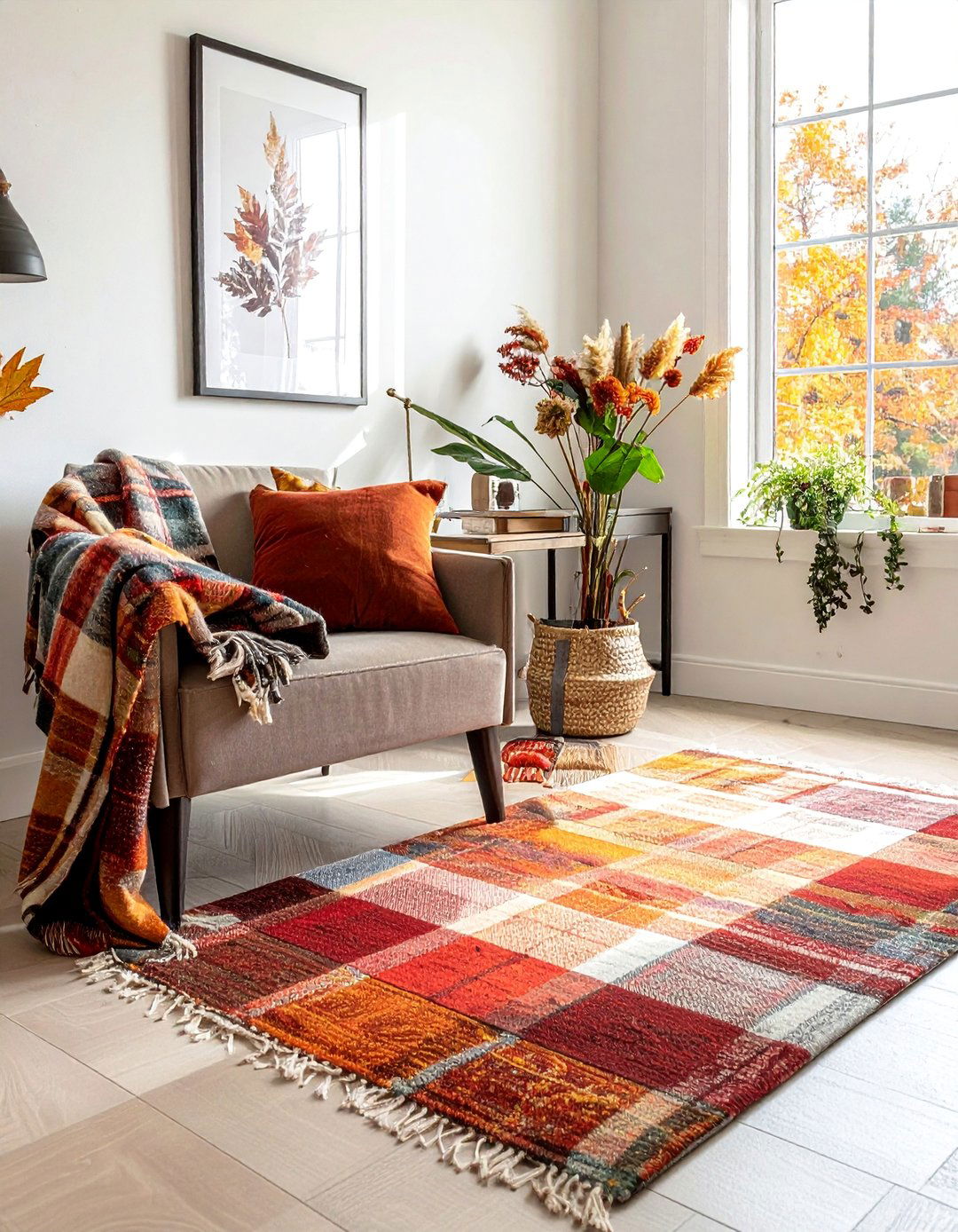 Cozy Textile Office - 20 fall office decor ideas