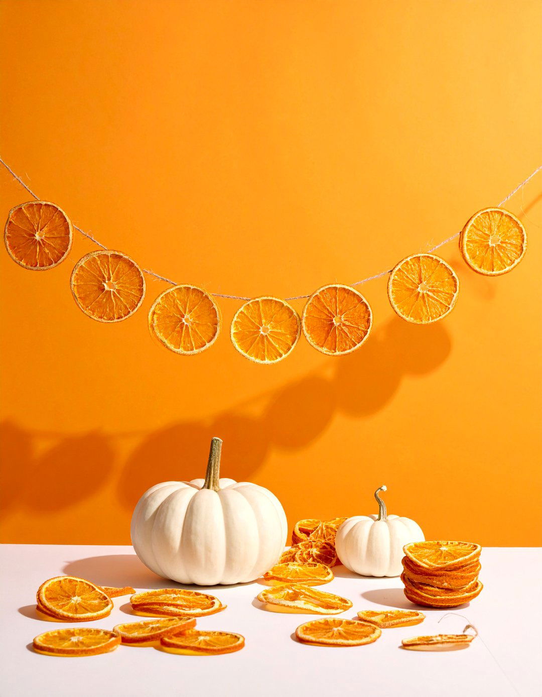 Dried Orange Displays - 20 fall decor ideas